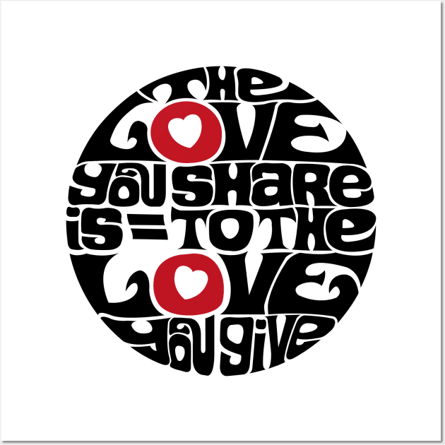 The Love You Share Wall Art by axemangraphics